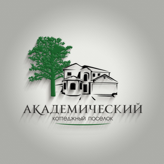 Логотип АКАДЕМИЧЕСКИЙ - в-8 - 3d -3